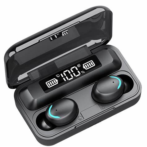 wireless Bluetooth earbuds, with led case display